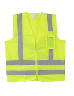 Colete Refletivo tipo Jaqueta com Bolso PPS 13 – Amarelo