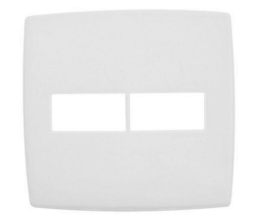 Pial Plus - Placa 2 Modulos Horizontal 4x4