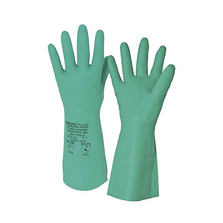 Luva Mao PPM07 Nitrilica Verde