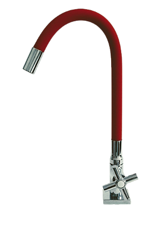 Torneira Color 1/4'' Mesa Vermelha C64