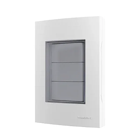 Sleek - Placas + Suportes 4x2" IP55 Branco para Areas Externa