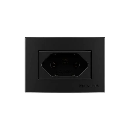 Sleek para Moveis - Tomada Margirius Preto Ebony
