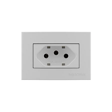 Sleek para Moveis - Tomada Margirius Branco