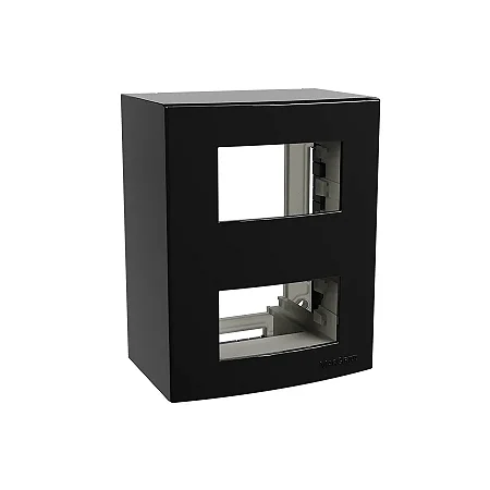 Caixa Sobrepor Sleek Ebony - 2 Modulos Separados