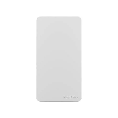 Placa Condulete Modular Sleek Branco - Cega