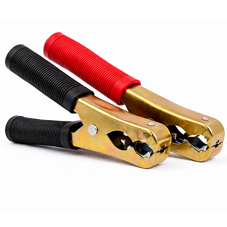 Garra Bateria Par 500A Manopla e Ponteira Profissional