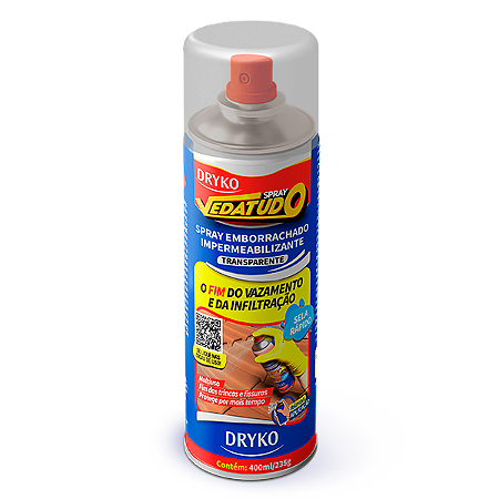 Spray Emborrachado Impermeabilizante Transparente 400ml - VedaTudo
