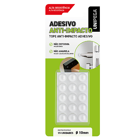 Silicone Gotas - Adesivo Anti-Impacto 10mm – 15 unidades