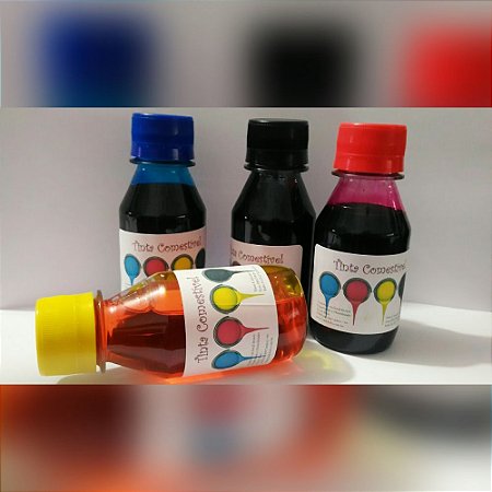 Kit  4 Tintas Comestível de 100ml  (400ml)