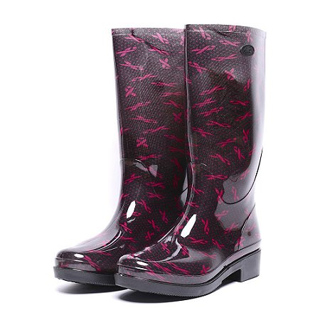 Galocha Bota Laço Cano Longo Para Chuva Fashion - Jaque Kuver Sapatos e  Estilo