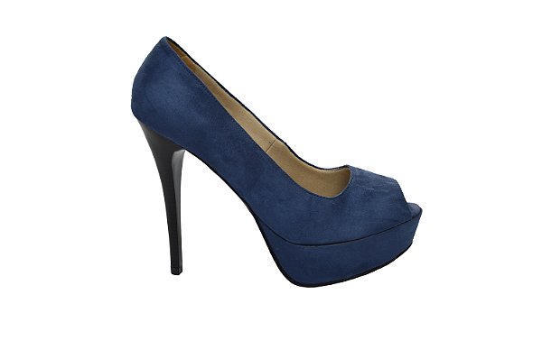 peep toe azul