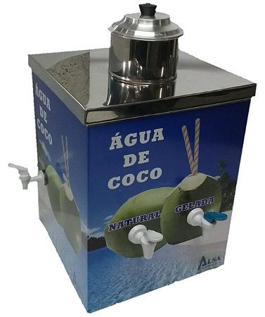Máquina de Gelar Coco com Torneira Gelada e Natural