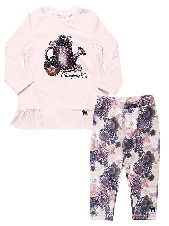 Conjunto Blusa Regador e Calça Floral Charpey