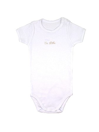 Body Shine Baby Manga Curta Branco Be Little