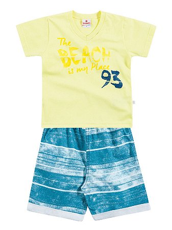 Conjunto Camiseta em Malha e Bermuda The Beach Brandili