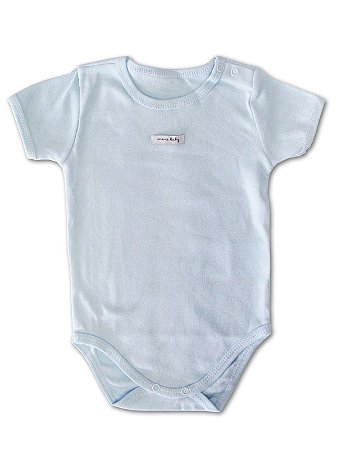 Body para Bebê Mini Baby Curta Azul Claro