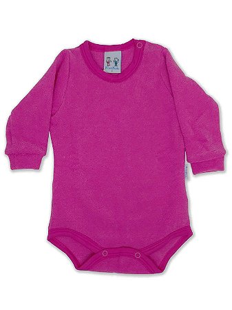 Body para Bebê RoseBud Longa em Soft Glacê Peluciado Pink