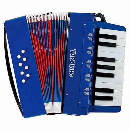 ACORDEON TURBINHO 8 BAIXOS - AZUL CLARO(104-LB) EAN:7898571330051