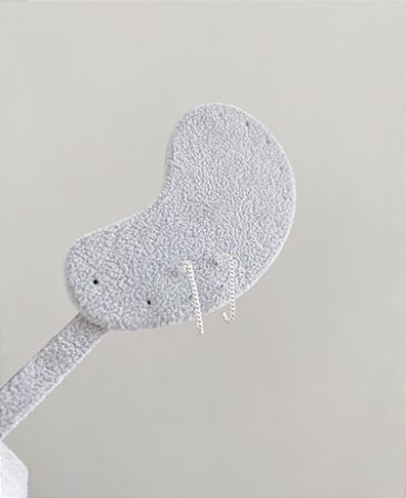 Brinco de prata ear hook trabalhado atacado