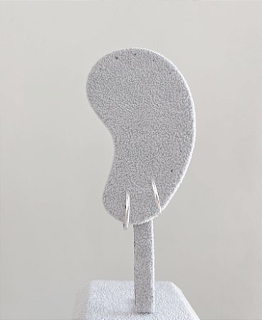 Brinco de prata ear hook lisa atacado