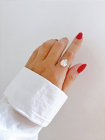 Anel de prata gota aro 12 ao 24 atacado