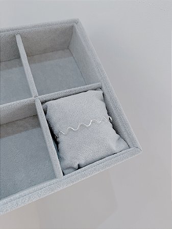 Pulseira de prata bracelete  regulavel fio ondulado atacado