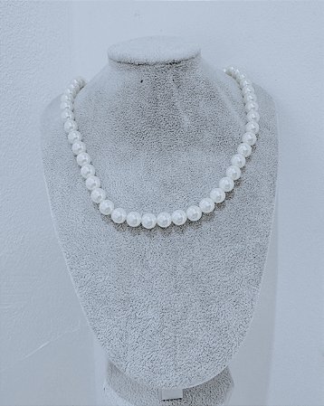 Colar perolas 50cm