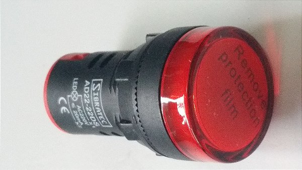 Sinalizador led vermelho