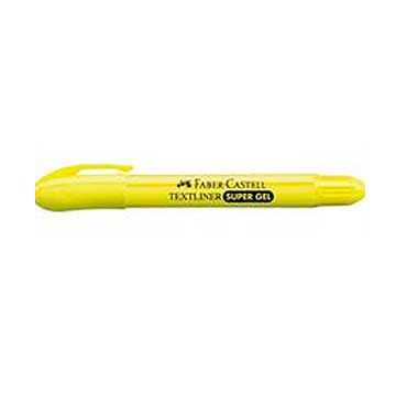 Caneta marca texto Supersoft Gel Amarelo - Faber-Castell