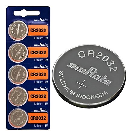 BATERIA CR 2032 - cartela c/5 pçs	SONY/MURATA, MAXELL ou PANASONIC	cod:797