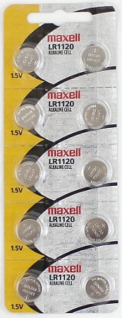 BATERIA LR 1120-cartela c/10 pçs  TOSHIBA ou MAXELL  cod:808