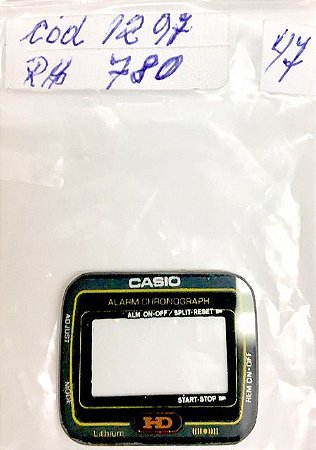 VIDRO "JSV" CASIO HD VERMELHO cod:1671