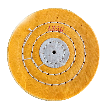 ESCOVA "BORDENTE" JEANS AMARELA C/COSTURA "4" POLEGADAS 4x50 cod: 443