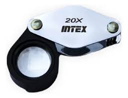 LUPA DE BOLSO EM METAL INTEX 23 - 20X cód. 669