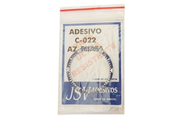 ADESIVO P/ RELOGIO DE PULSO (CITIZEN co22-azul com dourado)