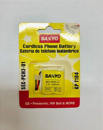 Bateria P/ TELEFONE SEM FIO SANYO T104