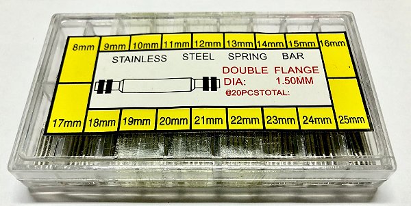 KIT COM PINOS DE MOLA FINO PARA RELOGIO 8 AO 25MM   cod:214