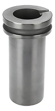 CADINHO GRAFITE PARA FUNDIÇÃO EM FORNO TIPO CAFETEIRA PARA 1 KG COM ANEL DUPLO