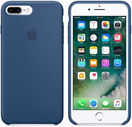 Capa Capinha Case de Silicone para Iphone 7 / Iphone 8 - Plus Azul