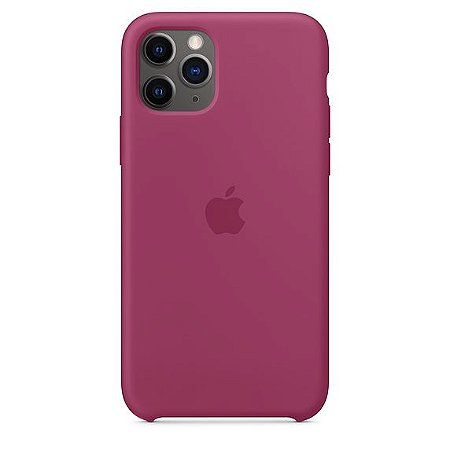 Capa Capinha Case de Silicone para Iphone 11 Pro Max - Vinho