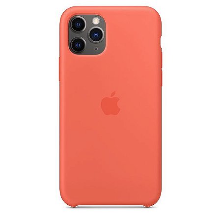 Capa Capinha Case de Silicone para Iphone 11 Pro Max - Laranja