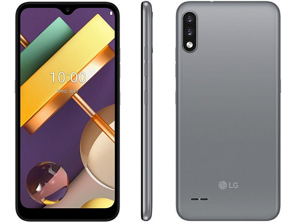 Smartphone LG K22+ 64GB 4G Quad-Core 3GB RAM - Tela 6,2” Câm. Dupla + Selfie 5MP Dual Chip