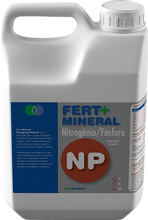 Fertilizante com Aminoácidos enriquecido com Nitrogênio e Fósforo - Fert+Mineral Nitrogênio/Fósforo 5 litros