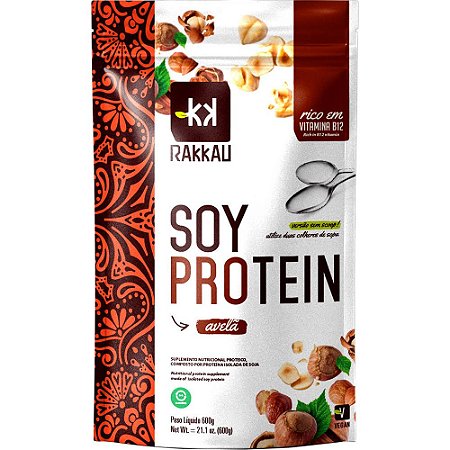 Soy Protein Avelã Rakkau 600g - Vegano - Proteína De Soja