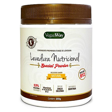 Nutritional Yeast Especial Pownder Em Pó Natural VeganWay 200g