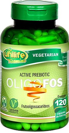 Oligofos Active Prebiotic Unilife 120 cápsulas de 550mg