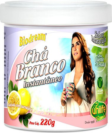 Chá Branco Instantâneo Unilife 220g