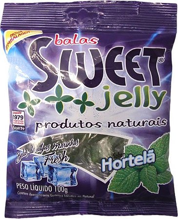 Balas de Algas Marinhas Hortelã Sweet Jelly 100g - Vegano