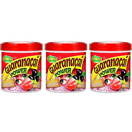 Kit 3 Guaranaçaí Power Unilife 220g - Vegano