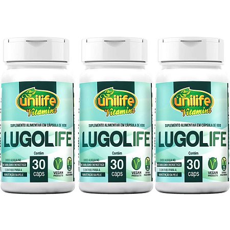 Kit 3 Iodo Lugolife Unilife 30 Cápsulas